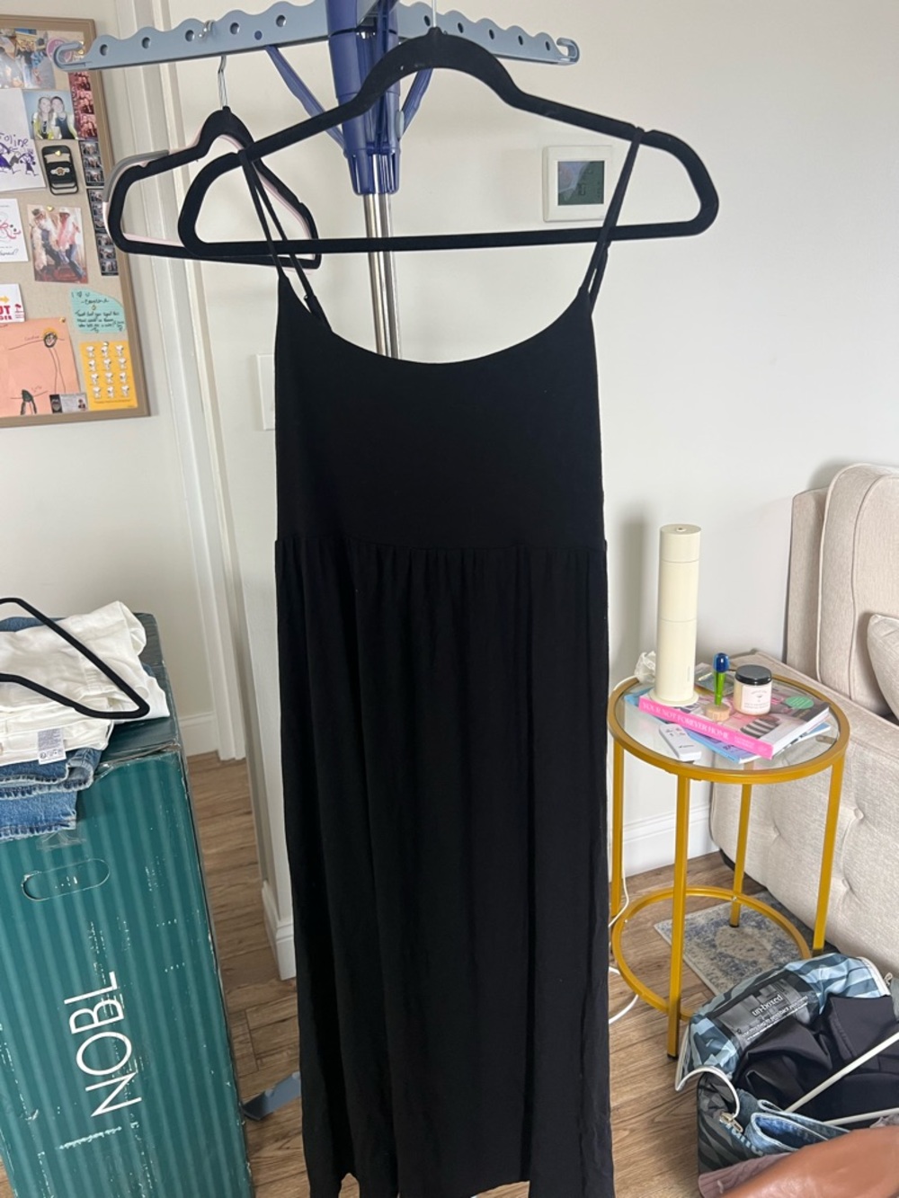 Old Navy Black Spaghetti Strap Maxi Dress